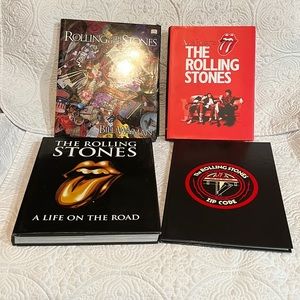 Set of 4 Rolling Stones hardcover books
